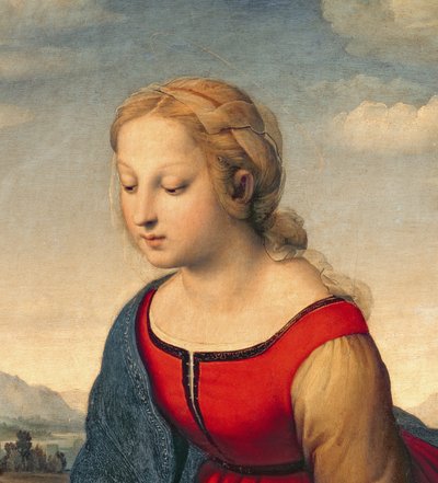 La Belle Jardiniere, 1507 (detalle) de Raffaello Sanzio Raphael